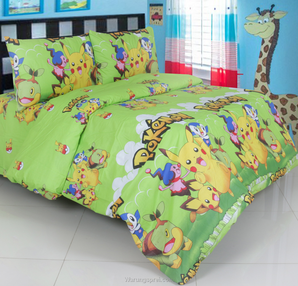  Sprei  Panca Pokemon Hijau  Warungsprei com