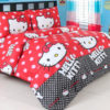 Sprei Panca Hellokitty Polca Red