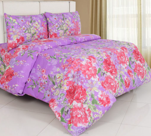 Sprei Panca Rose Sabrina Ungu