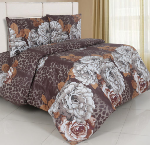 Sprei Panca Rose Skin Coklat