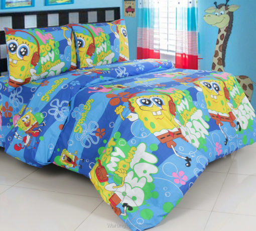 Sprei Panca Spongebob Beat Biru